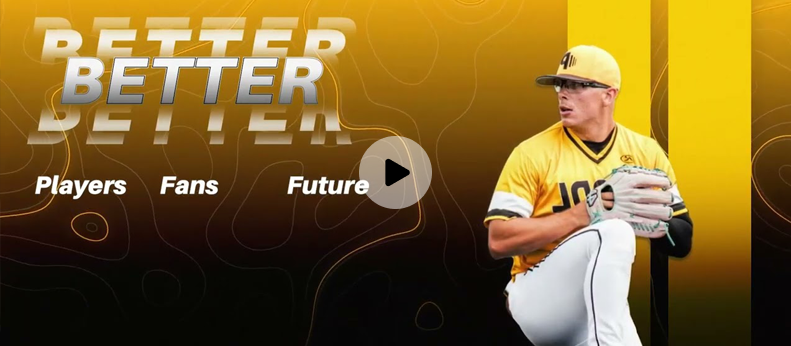 Baseball player in yellow uniform preparing to pitch with 