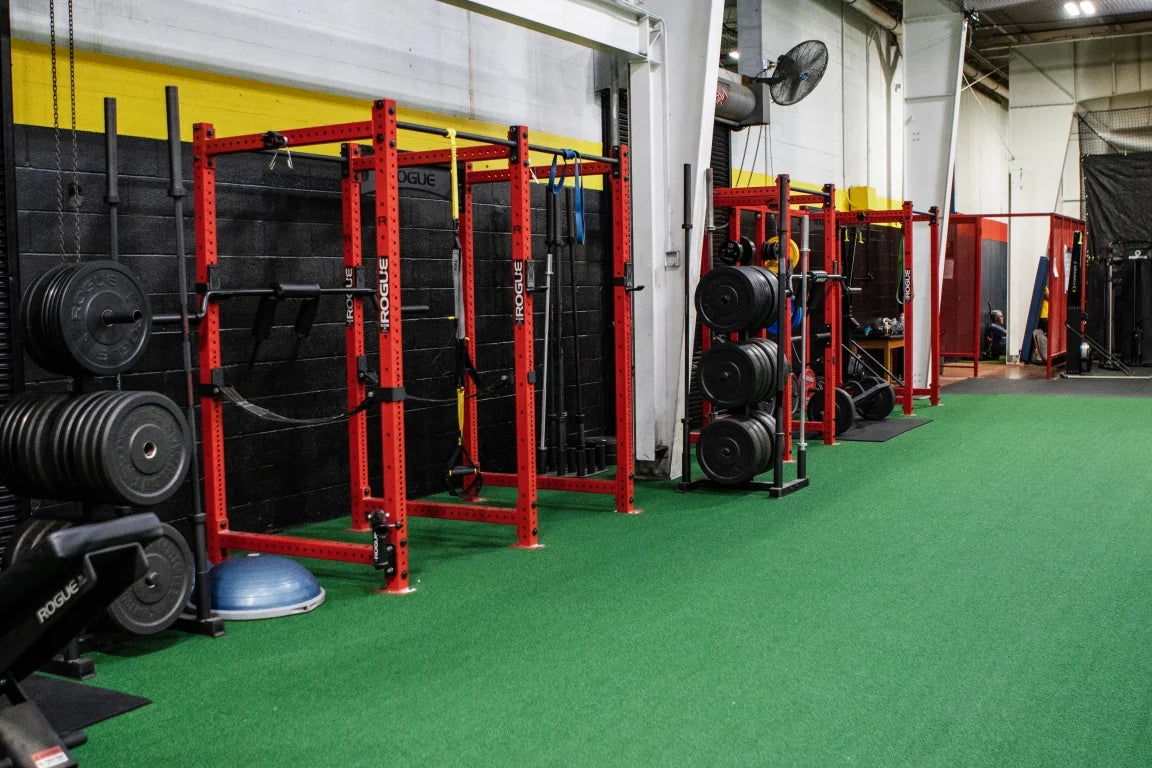 Strength and performance training equipment at Champions Village in Fenton Missouri
